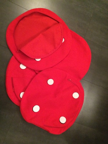 Housse coussin rouge tulip - housse,
