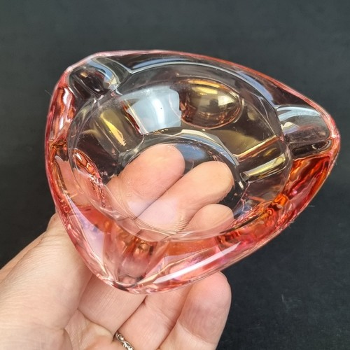 Cendrier vintage verre irisé - cendrier,