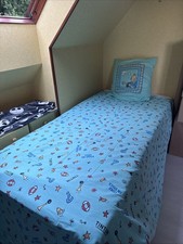 Drap Housse + TAIE OREILLER TINTIN Coke En Stock, 1998 Vintage Hergé Moulinsart