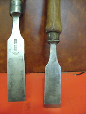 Ancien , Ciseau à bois ,1 grand fer 17x 13,5 cm  Peugeot Frères  1 fer 11 x 3 cm