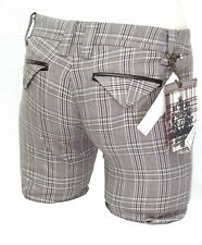 FREEMAN bermuda carreaux femme LEVEL SHORT violet beige gris