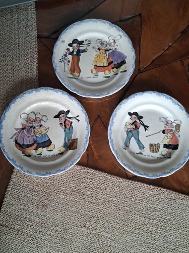 Lot assiettes parlantes - assiettes,