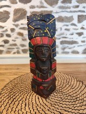 Totem/Statue en bois sculptée