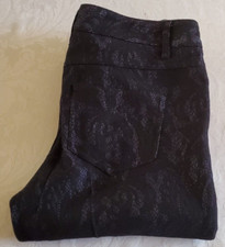 Cache Blue w Black Floral Lace