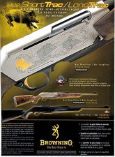 Advertising / Publicité de presse /  CARABINE BROWNING / BAR SHORT TRAC / 2003