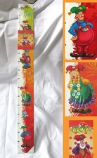 toise enfant neuve en bois décorée de lutins rigolos