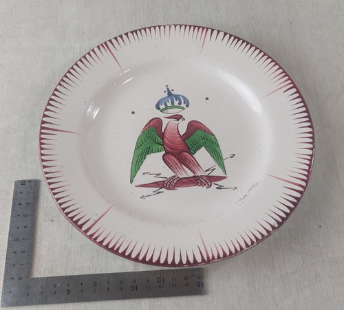 Ancienne assiette décor à - assiette,,