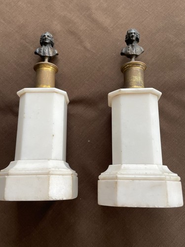 Bustes bronze sur socle - bustes,