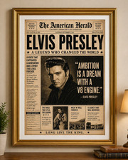 Elvis Presley newspaper photo