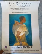 affiche originale - Louis Toffoli - 1992 la Part-dieu - les peintres de demain