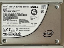 Lot of 4x 400GB 2.5" SATA Server SSD With Dell Gen13 Carrier (Intel DC S3610)