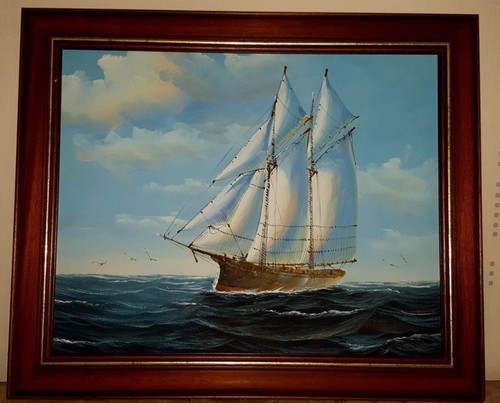 Tableau huile sur toile - huile,