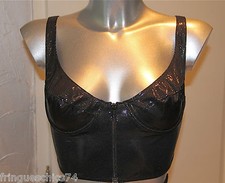 bustier zippé style écailles noir PATRICE CATANZARO taille M (2) NEUF ÉTIQUETTE
