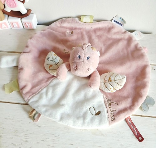 Noukie doudou peluche plat - noukie's,