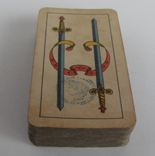 1890 Grimaud Ancien jeu de cartes italien bolognais scopa scopone cachet tampon