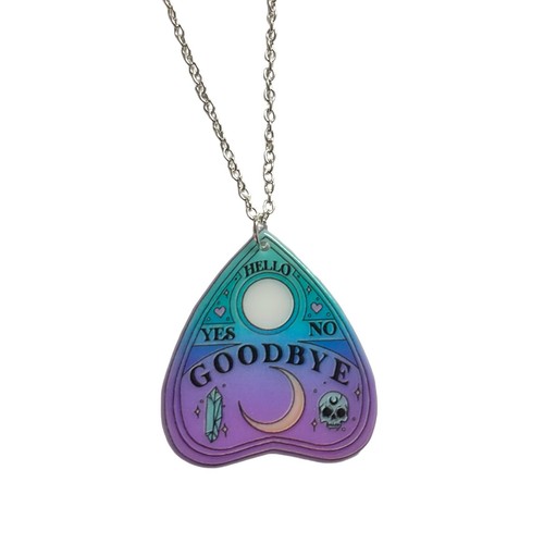 Collier pendentif planchette - collier,