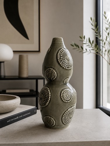 Vase céramique grise - céramique,