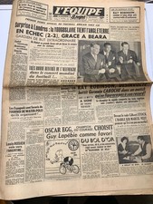 L'Equipe Journal 23/11/1950; Ray Robinson/ Oscar Egg choisi Guy Lapébie Bol d'Or