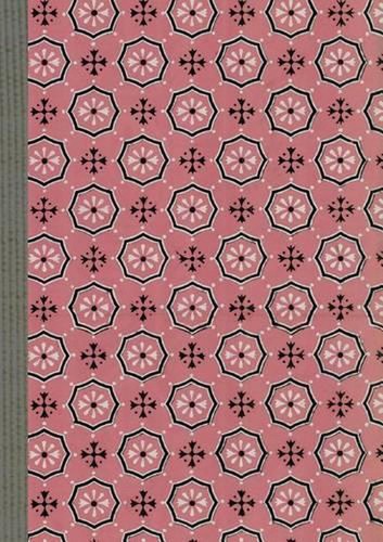 Carnet lign motif fleurettes - carnet,