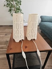  2 lampes de chevet KAJUTA d'IKEA métal blanc. Vintage ! 