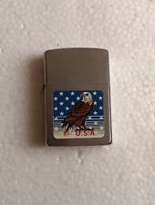 PA1/ BC TRES BEAU VINTAGE ZIPPO LIGHTER BRADFORD USA DRAPEAU ETATS-UNIS AIGLE 
