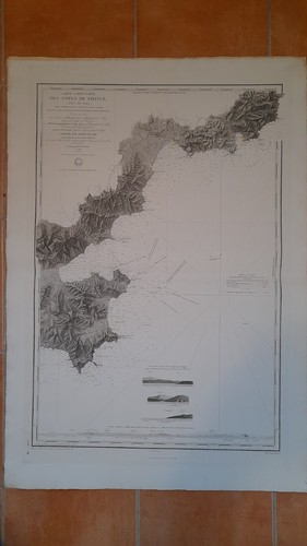 Carte marine ancienne ème - 19,