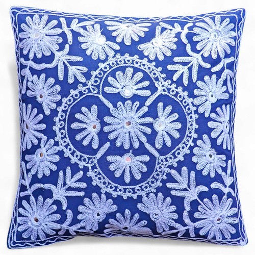 Housse coussin brodée - brodée, de