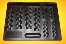 MONNAYEUR EURO RANGEMENT MONNAIE PLAQUE DE CAISSE PLASTIQUE NOIR SOLIDE NEUF