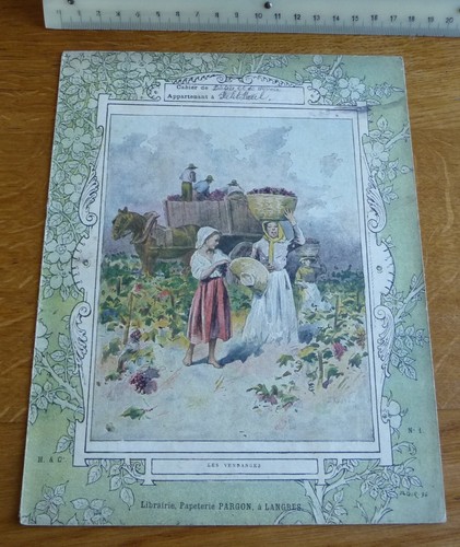 Ancien protège cahier - ancien, protège-cahier