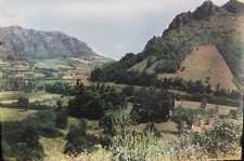 Diapo 6x9 Ektachrome Kodak Vintage Vue depuis Calvaire Montgailhard Ariège 1958