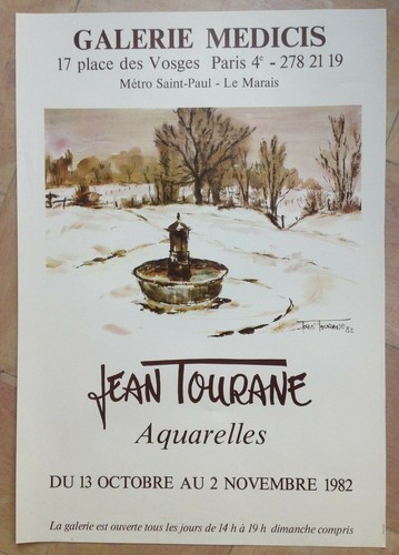 Jean tourane affiche - affiche, originale