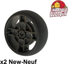 Lego 2x roue jante wheel pneu