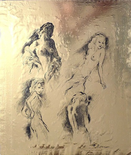 Femme nue dessin original - nue,