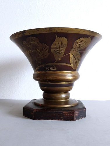 Ducobu vase art déco - déco, en