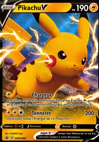 Carte pokemon pikachu - pokemon,