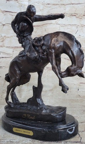Statue bronze cavalier - de,