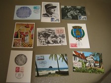 lot 9 cartes 1er jour 1970