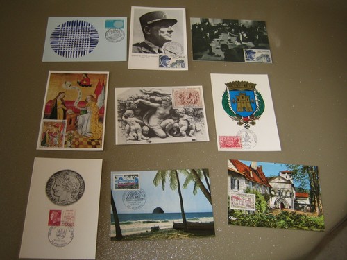 Lot cartes 1er - cartes, jour