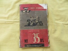 Tracteur MASSEY FERGUSON 835 DS - manuel d'instructions - 1959