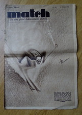 Ancien Journal sportif "Championnat ski, football "  MATCH 1938, illust PELLOS