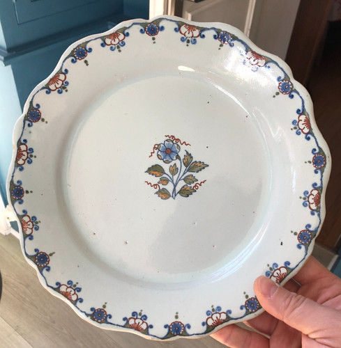 Belle assiette faience - faience, xixéme