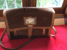 Rare besace Tann’s vintage années 80 cuir et daim . ( N))