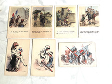 Lot CPA  7 Cartes Postales Poulbot couleur