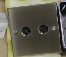 Double prise : 2 EMBOUTS DIN MELJAC NICKEL BROSSE NEUF (2)