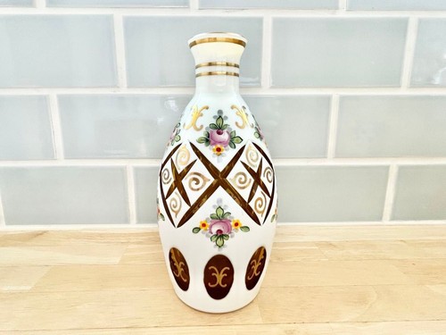 Vase verre bohemia haute - en,