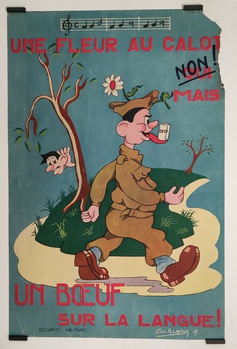 Carton une fleur au - une, calot