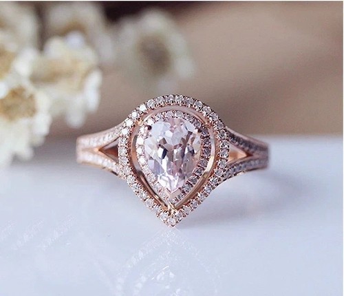 Bague mariage morganite - bague, de