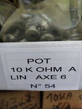 Potentiomètre Pot Potentiometer 10 K ohm Lin  axe 6     P.N54