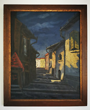 tableau ancien signé Elemer Vagh WEINMANN huile sur panneau