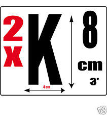 lot 2 lettres [K] Sticker